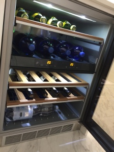 Wine fridge, heavy on the water, light on the wine